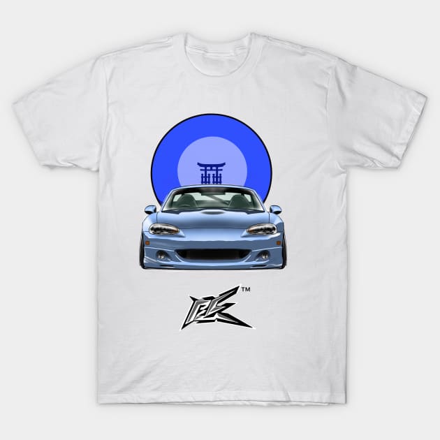 MAZDA MIATA NB STANCED SILVER T-Shirt by naquash